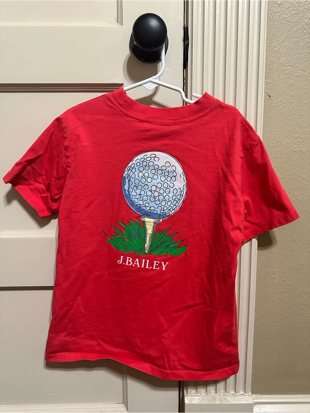J.Bailey Kids' Red Golf Tee Shirt